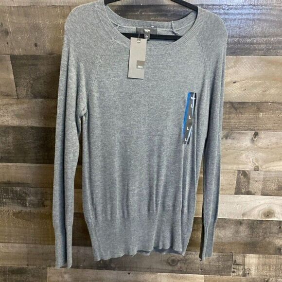 Mossimo Sweater Womens L Extremely Soft Solid grey New - Picture 1 of 4